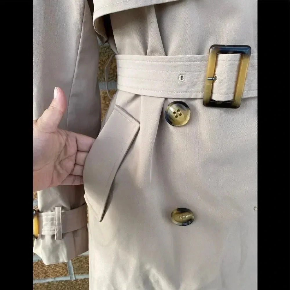 Orolay Women's Long Double Breasted Trench Coat - Picture 5 of 16